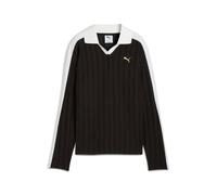 Polo donna a maniche lunghe Puma T7 Noir XS