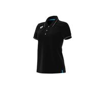 Polo donna in cotone Arena Team Solid Noir 2XL