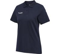 Polo donna in cotone Hummel Go Bleu M
