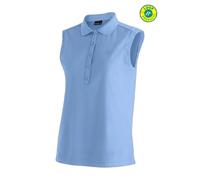 Maier Sports – Polo senza maniche Ulrike – in piqué, traspirante ad asciugatura rapida – Blu 3XL Donna