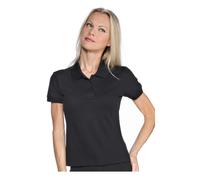 Polo Donna Stretch Nera a Manica Corta in Cotone - ISACCO - Cameriera Bar