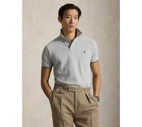Polo dritta custom fit in maglia piqué Grigio XXL Tinta unita