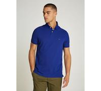 Polo dritta stretch 2 bottoni al collo Blu S Tinta unita
