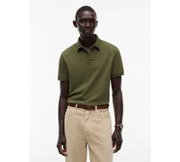 Polo dritta stretch 2 bottoni al collo Verde L Tinta unita