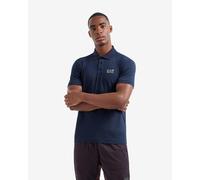 Polo EA7 Core Identity Logo manica corta blu marino - M