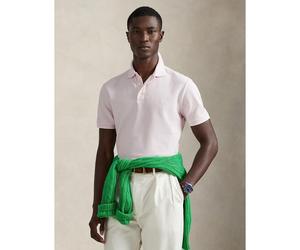 Polo elasticizzata a maniche corte Bianco XXL Tinta unita