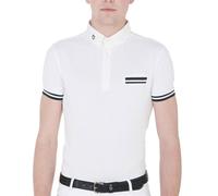 Polo equitazione per uomo modello Garen a maniche corte microforato con bottoni