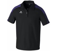 Erima Maglietta Polo Evo Star (1112407) Uomo, Nero/Ultra Violet, 3XL