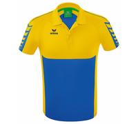 Erima Uomo Maglietta polo Six Wings, new royal/giallo, L