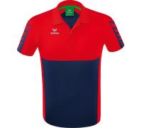 Erima Six Wings Short Sleeve Polo Rosso L Uomo