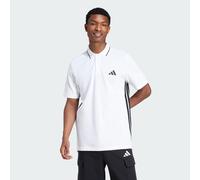 Polo adidas Essentials Piqué 3 Strisce manica corta bianco puro - S