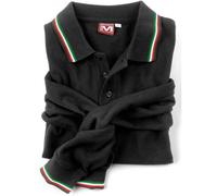 POLO fiat 500 ABARTH RICAMO TRICOLORE ITALIA COTONE MANICHE LUNGHE UOMO MAGLIA