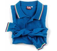 POLO fiat 500 TRICOLORE ITALIA 100% COTONE MANICHE LUNGHE UOMO MAGLIA