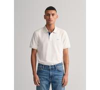 Polo Gant Contrast Pique manica corta bianco puro - L