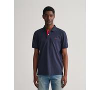 Polo Gant Contrast Pique manica corta blu navy - XL