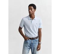 Polo Gant Shield manica corta azzurro chiaro - L