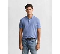 Polo Gant Shield manica corta blu - M