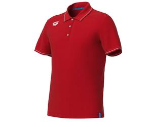 Polo in cotone Arena Team Solid Rosso M