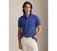 Polo in piqué custom slim fit Blu S Tinta unita