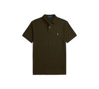 Polo in piqué custom slim fit Verde S Tinta unita