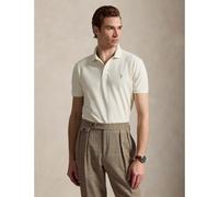 Polo in piqué stretch Custom Slim Fit Beige XL Tinta unita