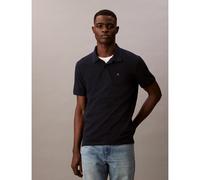 Calvin Klein Uomo Maglietta Polo Maniche Corte Monogram Pique in Cotone, Blu (Dark Sapphire), S