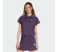 Polo jacquard Stadium ispirata al tennis con le 3 Strisce Aurora Plum / Off White L