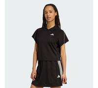 Polo jacquard Stadium ispirata al tennis con le 3 Strisce Black / Off White L