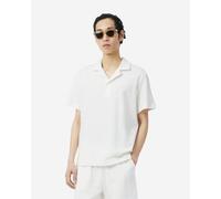 Polo Lacoste Classic Fit Textured manica corta bianco puro - S