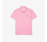 Polo Lacoste da uomo originale L.12.12 Petit in cotone piqué rosa