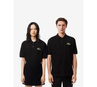 Polo Lacoste L.12.12 Logo manica corta nero puro - L