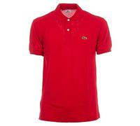POLO LACOSTE L1212 240 ROSSO BASIC DUE BOTTONI