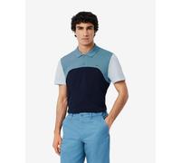 Polo Lacoste Regular Fit L.12.12 Colour-Block manica corta blu - L