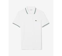 Polo Lacoste Regular Fit Trim Accent L.12.12 manica corta bianco verde - S