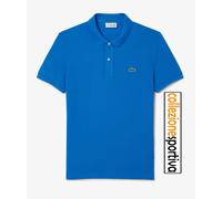 POLO LACOSTE SLIM FIT IN PETIT PIQUÈ MANICA CORTA- PH4012-00-3D3 col.blu azzurro