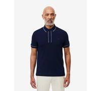Polo Lacoste Smart Paris manica corta blu navy bianco - S