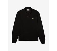 Polo Lacoste Sportswear Classic Fit manica lunga nero - XXL