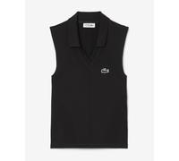 Polo da donna Lacoste Sleeveless Stretch Knit Tennis - black/black - Nero (XS/S)