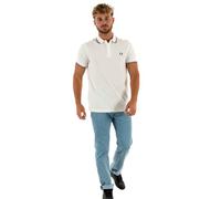 Polo Fred Perry Twin Tipped Blanc 2XL