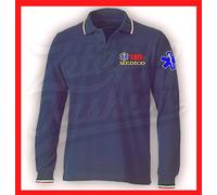 POLO MAGLIA FELPA 118 SOCCORSO EMERGENZA SANITARIA CON MANSIONE RICAMO DIRETTO
