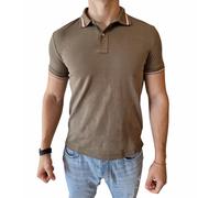 Polo manica corta da uomo Geox verde militare