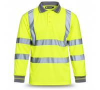 Polo Manica Lunga Blackrock Hi Vis Gialla