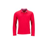 POLO MANICA LUNGA CON CONTRASTO James&Nicholson UOMO FASHION STYLE TOP QUALITY