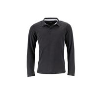 POLO MANICA LUNGA CON CONTRASTO James&Nicholson UOMO FASHION STYLE TOP QUALITY