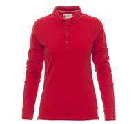 Polo Manica Lunga Payper FLORENCE LADY Donna Maglia Sfiancata in Cotone 4Bottoni