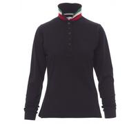 Polo manica Lunga Payper LONG NATION LADY da Donna in Cotone Sfiancata Tricolore