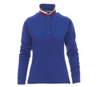 Polo manica Lunga Payper LONG NATION LADY da Donna in Cotone Sfiancata Tricolore
