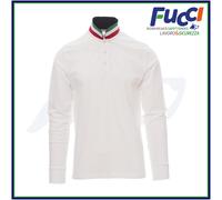 POLO MANICA LUNGA PAYPER LONG NATION MAGLIA TRICOLORE IN COTONE UOMO