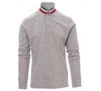 Polo manica Lunga PAYPER LONG NATION Uomo Maglia Tricolore 100% Cotone Bandiera