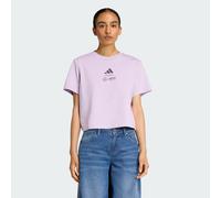 adidas Donna Mercedes - AMG Petronas Formula One Team Premium Woven Crop Tee Women, Powder Plum, XL